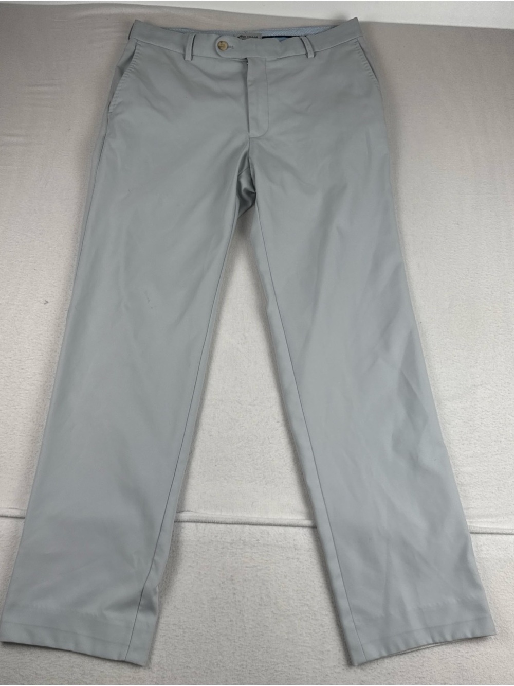 Peter Millar Mens Off-White High Durham Drape Performance Pants fits 32*30 EB78